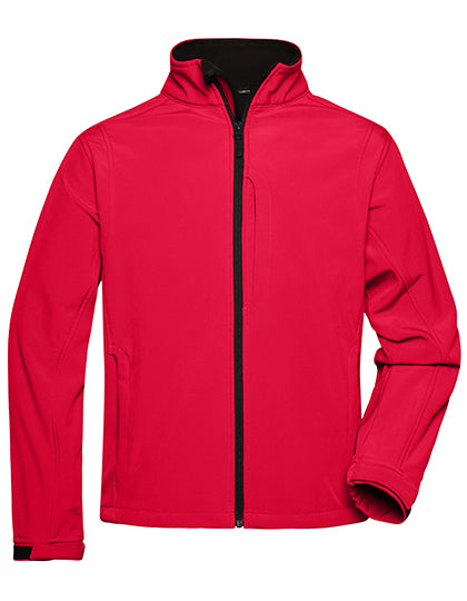 Daiber Men´s Softshell Jacket in Red – mit Firmenlogo individualisierbar