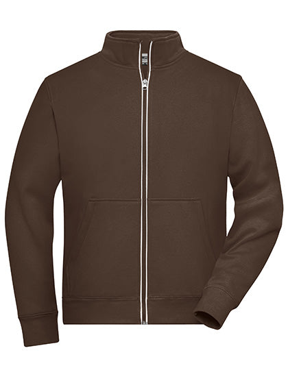 Daiber Men´s Doubleface Work Jacket -SOLID- JN1810 in Brown