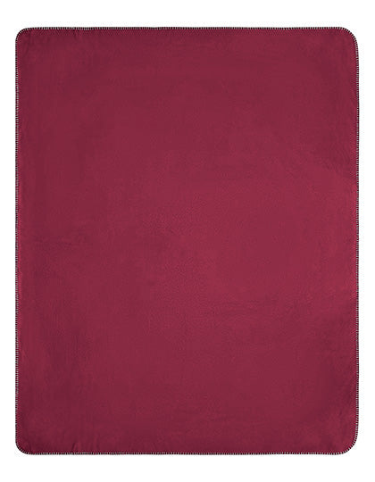 Daiber Fleece Blanket in Bordeaux – mit Firmenlogo individualisierbar