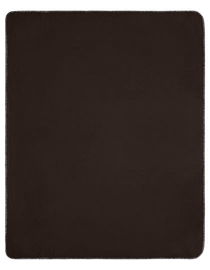 Daiber Fleece Blanket in Brown – mit Firmenlogo individualisierbar