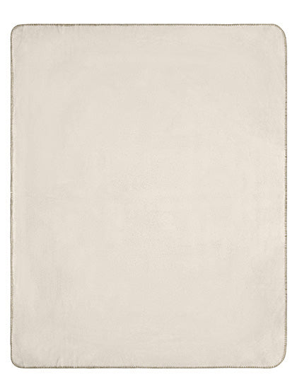 Daiber Fleece Blanket in Natural – mit Firmenlogo individualisierbar