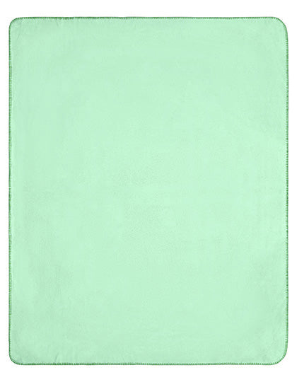 Daiber Fleece Blanket in Soft Green – mit Firmenlogo individualisierbar