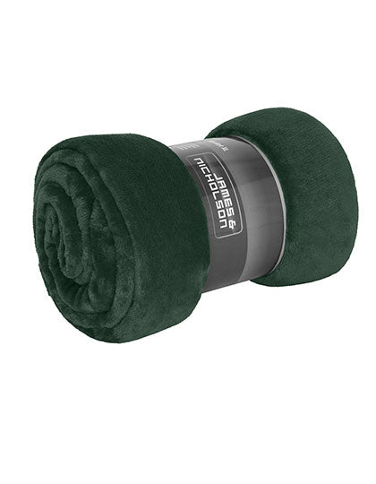 Daiber Microfibre Fleece Blanket XL in Dark Green – mit Firmenlogo individualisierbar