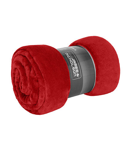 Daiber Microfibre Fleece Blanket XL in Red – mit Firmenlogo individualisierbar