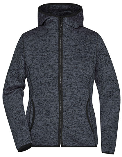 Ladies´ Knitted Fleece Hoody von Daiber – Produkt- und Farbansicht für Textildruck und Stickerei