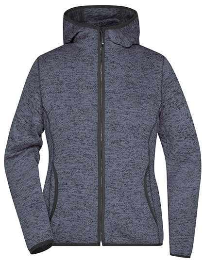 Ladies´ Knitted Fleece Hoody von Daiber – Produkt- und Farbansicht für Textildruck und Stickerei