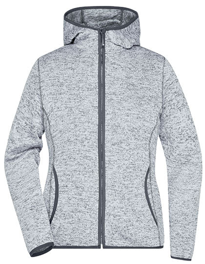 Ladies´ Knitted Fleece Hoody von Daiber – Produkt- und Farbansicht für Textildruck und Stickerei