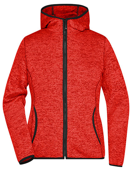 Ladies´ Knitted Fleece Hoody von Daiber – Produkt- und Farbansicht für Textildruck und Stickerei