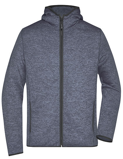 Men´s Knitted Fleece Hoody von Daiber – Produkt- und Farbansicht für Textildruck und Stickerei