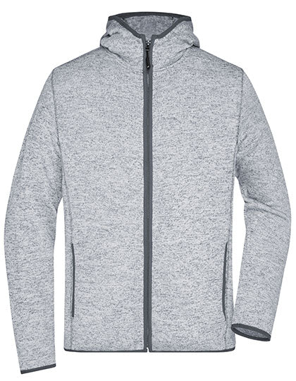 Men´s Knitted Fleece Hoody von Daiber – Produkt- und Farbansicht für Textildruck und Stickerei