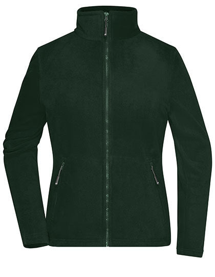 Daiber Ladies´ Fleece Jacket in Dark Green – mit Firmenlogo individualisierbar
