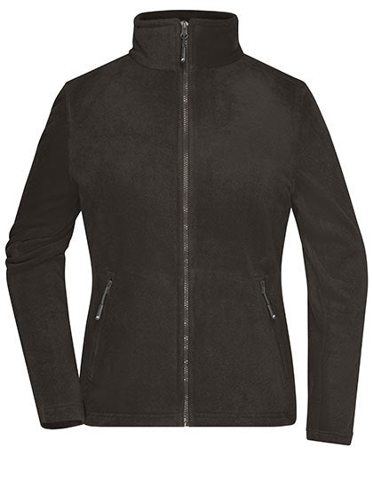 Daiber Ladies´ Fleece Jacket in Dark Grey (Solid) – mit Firmenlogo individualisierbar
