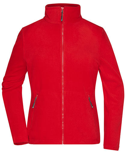 Daiber Ladies´ Fleece Jacket in Red – mit Firmenlogo individualisierbar