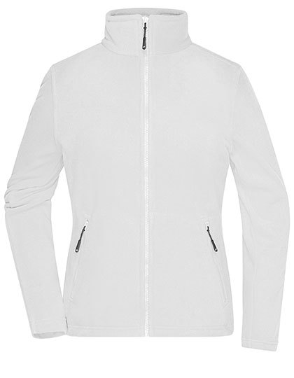 Daiber Ladies´ Fleece Jacket in White – mit Firmenlogo individualisierbar
