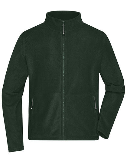 Daiber Men´s Fleece Jacket in Dark Green – mit Firmenlogo individualisierbar