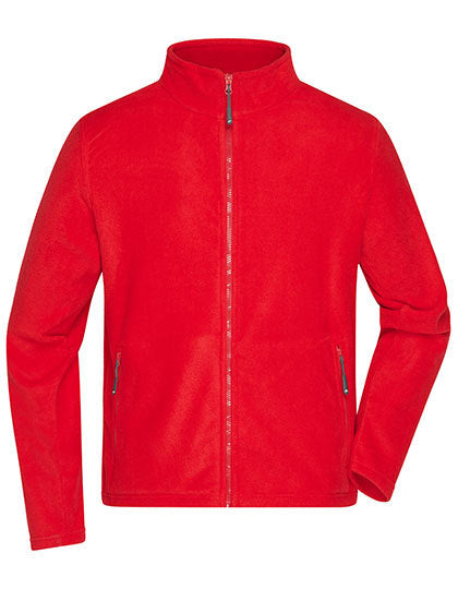 Daiber Men´s Fleece Jacket in Red – mit Firmenlogo individualisierbar