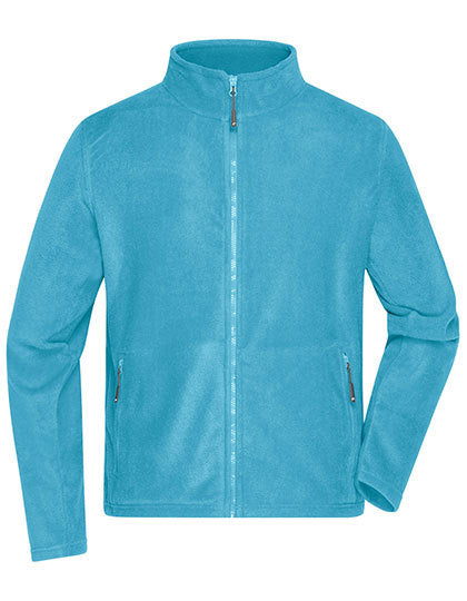 Daiber Men´s Fleece Jacket in Turquoise – mit Firmenlogo individualisierbar