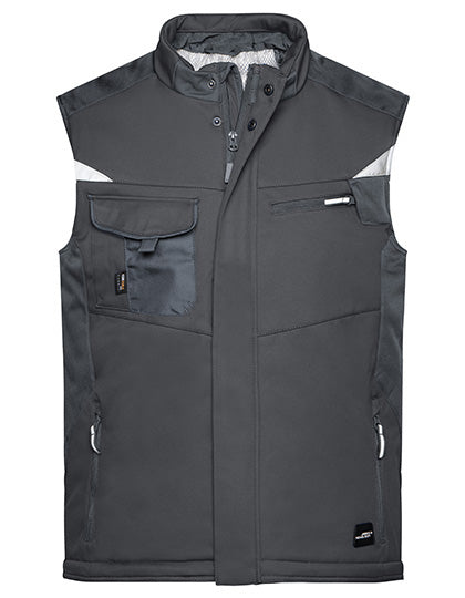Daiber Craftsmen Softshell Vest -STRONG- JN825 in Black / Black