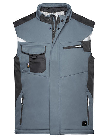 Daiber Craftsmen Softshell Vest -STRONG- JN825 in Carbon