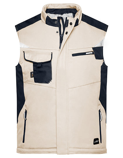 Daiber Craftsmen Softshell Vest -STRONG- JN825 in Stone