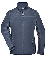 Daiber Damen-Workwear-Fleecejacke Strong in Navy – mit Firmenlogo individualisierbar