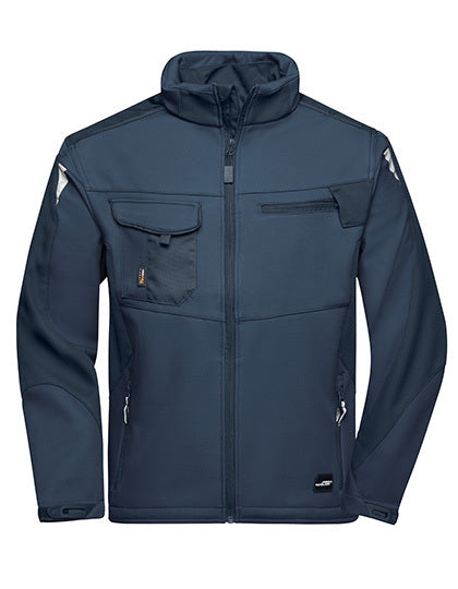 Daiber Workwear Softshell Jacket -STRONG- in Navy/Navy – mit Firmenlogo individualisierbar