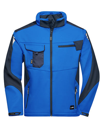 Daiber Workwear Softshell Jacket -STRONG- in Royal/Navy – mit Firmenlogo individualisierbar