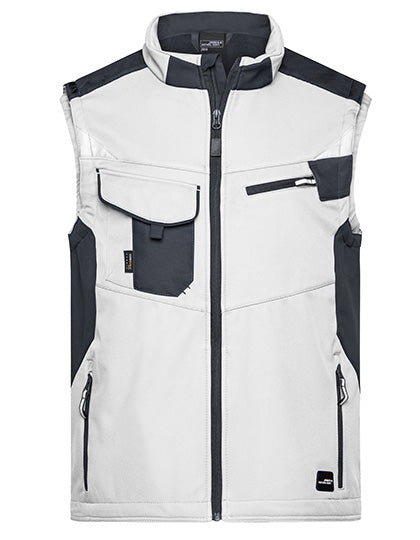 Daiber Workwear Softshell Vest -STRONG- JN845 in White