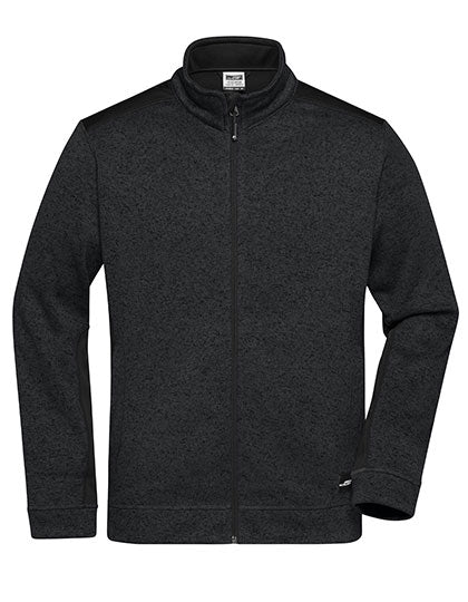 Daiber Men´s Knitted Workwear Fleece Jacket -STRONG- JN862 in Black