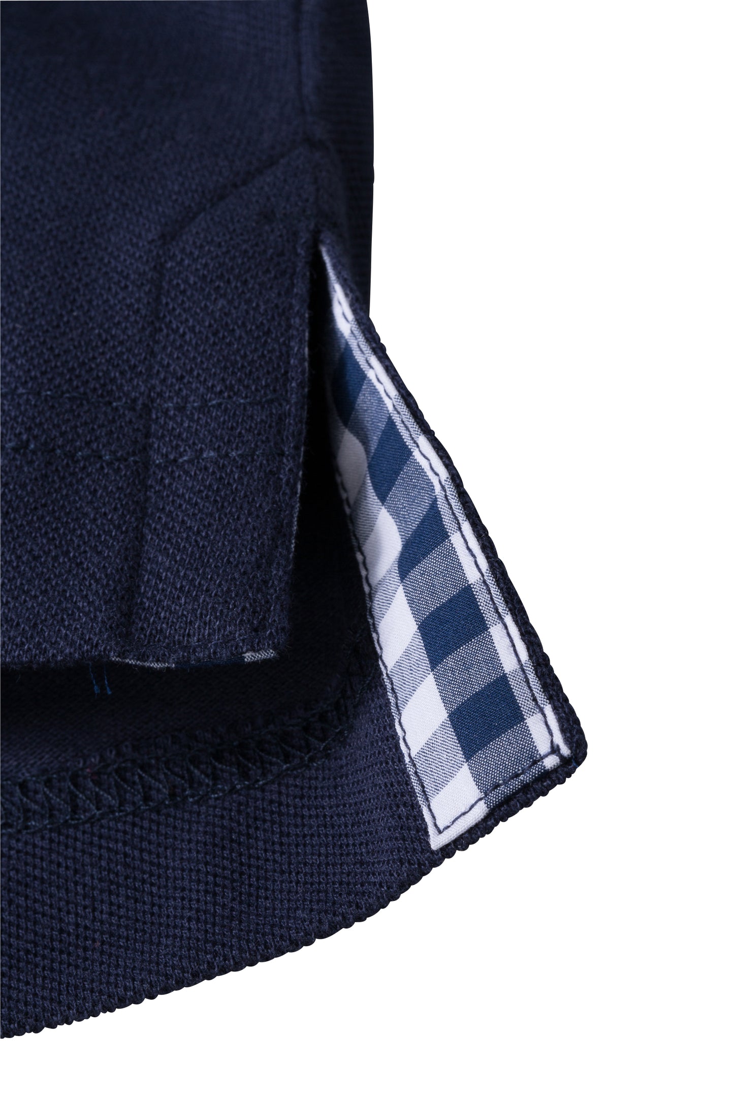 Button-Down Polo mit Modischem Einsatz