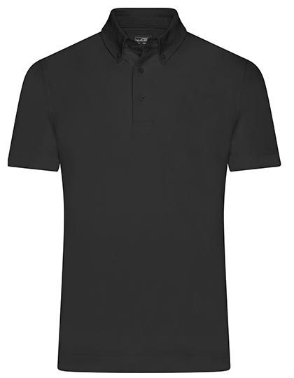 Button-Down Polo mit Modischem Einsatz von Daiber – Produkt- und Farbansicht für Textildruck und Stickerei