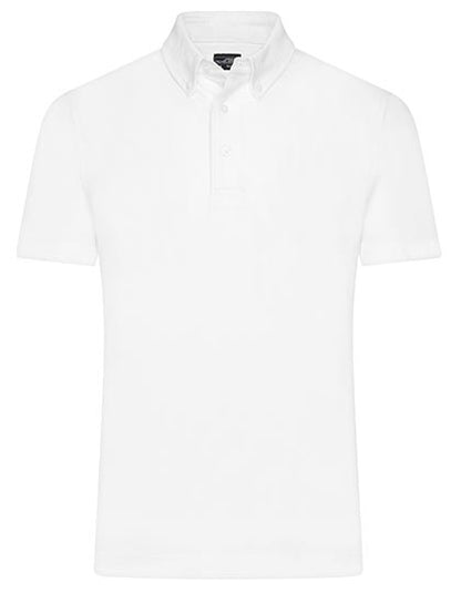 Button-Down Polo mit Modischem Einsatz