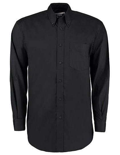 Kustom Kit Men´s Classic Fit Premium Oxford Shirt Long Sleeve K105 in Black