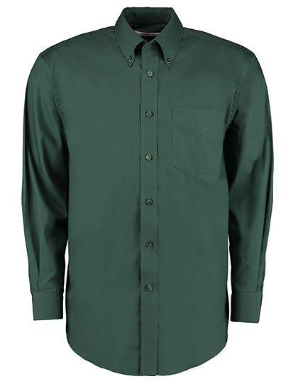 Kustom Kit Men´s Classic Fit Premium Oxford Shirt Long Sleeve K105 in Bottle Green