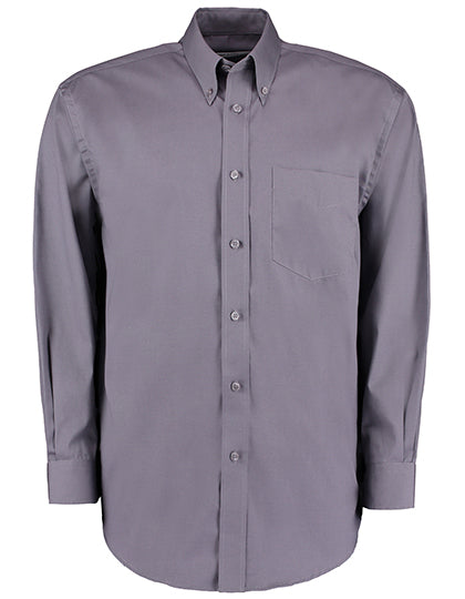 Kustom Kit Men´s Classic Fit Premium Oxford Shirt Long Sleeve K105 in Charcoal