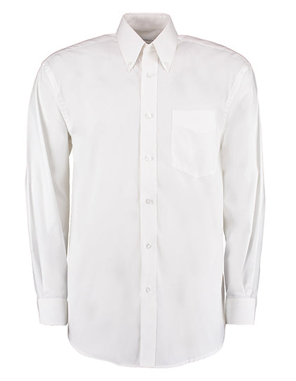 Kustom Kit Men´s Classic Fit Premium Oxford Shirt Long Sleeve K105 in White