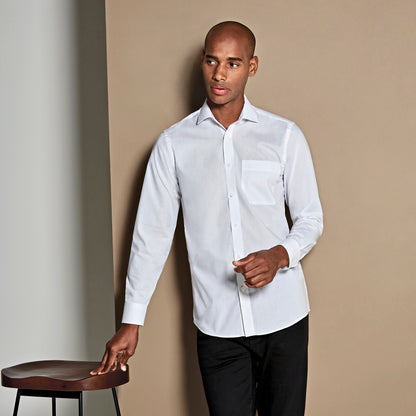 Men´s Tailored Fit Poplin Shirt Long Sleeve
