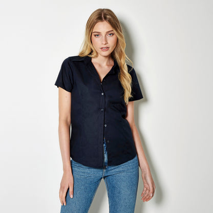 Women´s Tailored Fit Workwear Oxford Shirt Short Sleeve