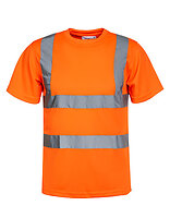 Korntex Warnschutz-T-Shirt Cordoba in Signal Orange – mit Firmenlogo individualisierbar