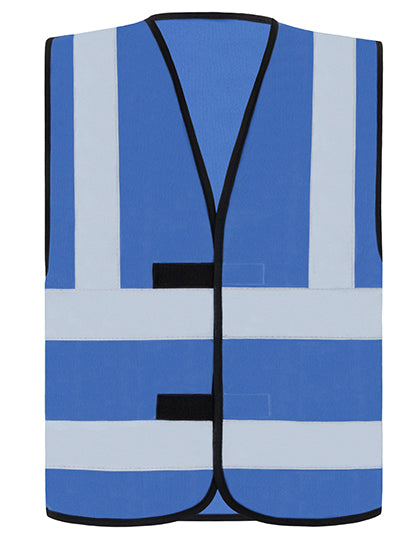 Korntex Hi-Vis Safety Vest With 4 Reflective Stripes Hannover KX140 in Blue