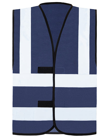Korntex Hi-Vis Safety Vest With 4 Reflective Stripes Hannover KX140 in Navy