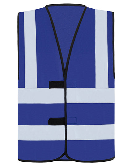 Korntex Hi-Vis Safety Vest With 4 Reflective Stripes Hannover KX140 in Royal Blue