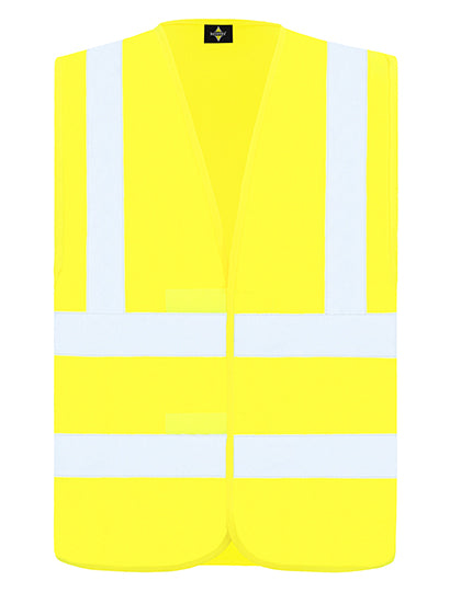 Korntex Hi-Vis Safety Vest With 4 Reflective Stripes Hannover KX140 in Signal Yellow