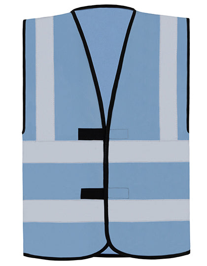 Korntex Hi-Vis Safety Vest With 4 Reflective Stripes Hannover KX140 in Sky Blue