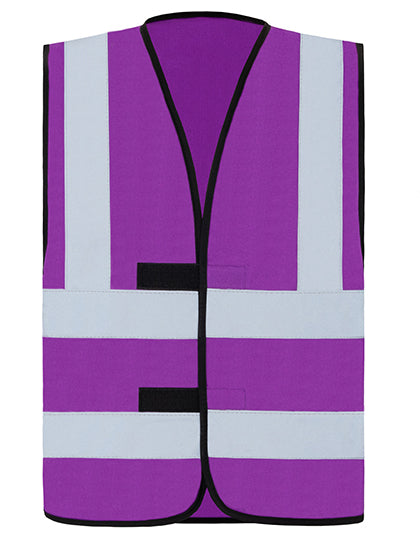 Korntex Hi-Vis Safety Vest With 4 Reflective Stripes Hannover KX140 in Violett
