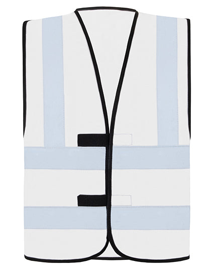 Korntex Hi-Vis Safety Vest With 4 Reflective Stripes Hannover KX140 in White