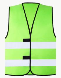 Korntex Warnweste Wolfsburg in Neon Green – mit Firmenlogo individualisierbar