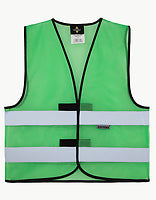 Korntex Mesh-Warnweste Thessaloniki in Green – mit Firmenlogo individualisierbar
