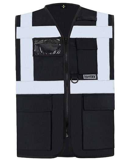 Korntex Executive Multifunctional Safety Vest Berlin KX802 in Black