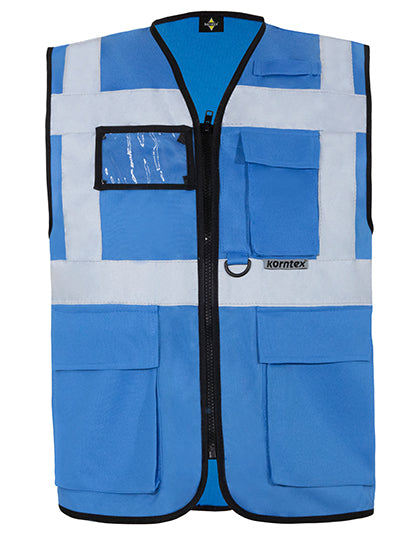 Korntex Executive Multifunctional Safety Vest Berlin KX802 in Blue